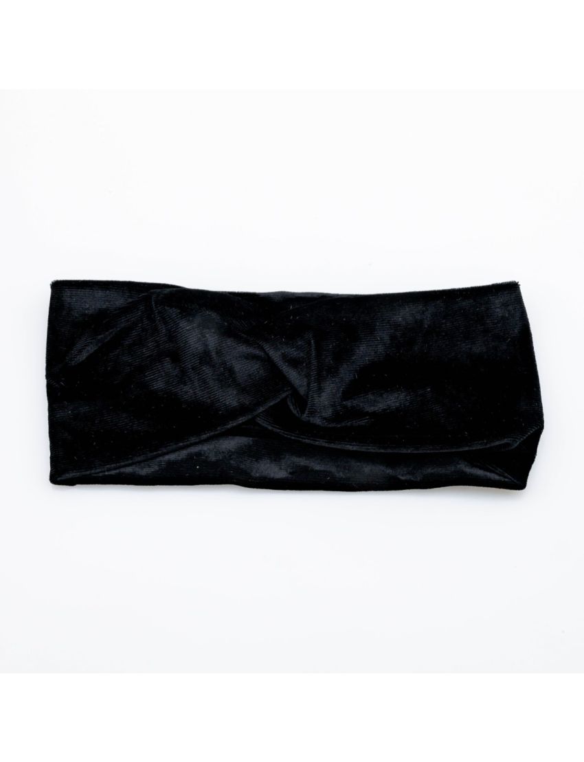 Κορδέλα υφασμάτινη βελούδο σε 7 χρώματα-Μαύρο