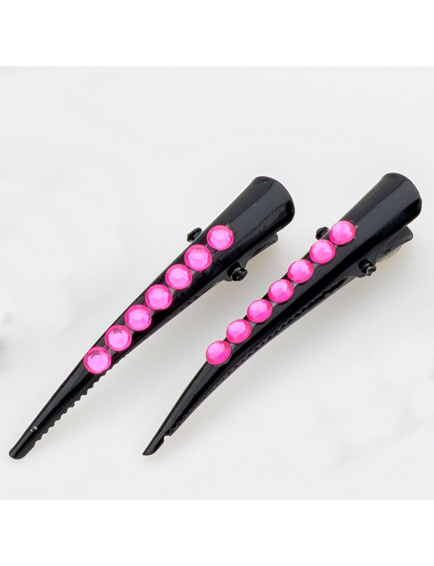 Κλιπ μαύρο με στρας σε διάφορα χρώματα