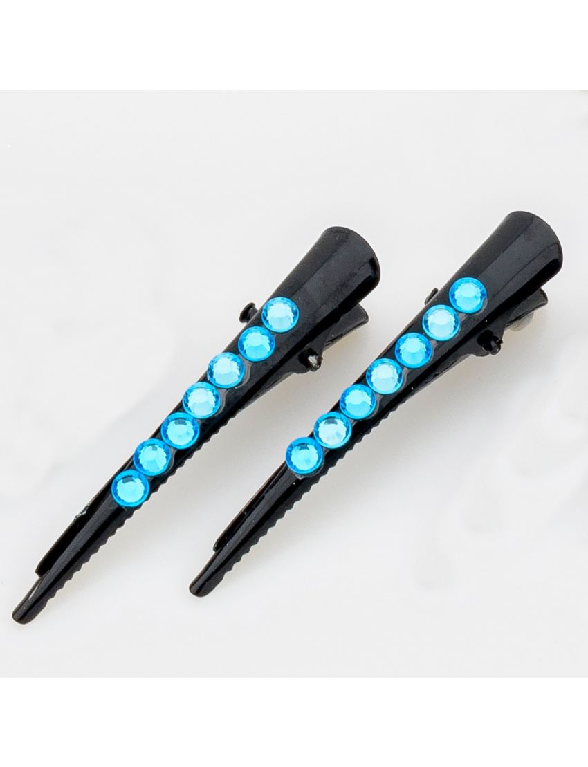 Κλιπ μαύρο με στρας σε διάφορα χρώματα