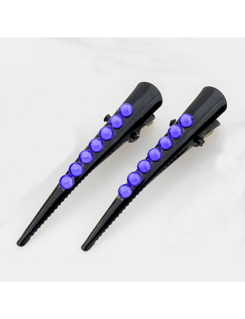 Κλιπ μαύρο με στρας σε διάφορα χρώματα