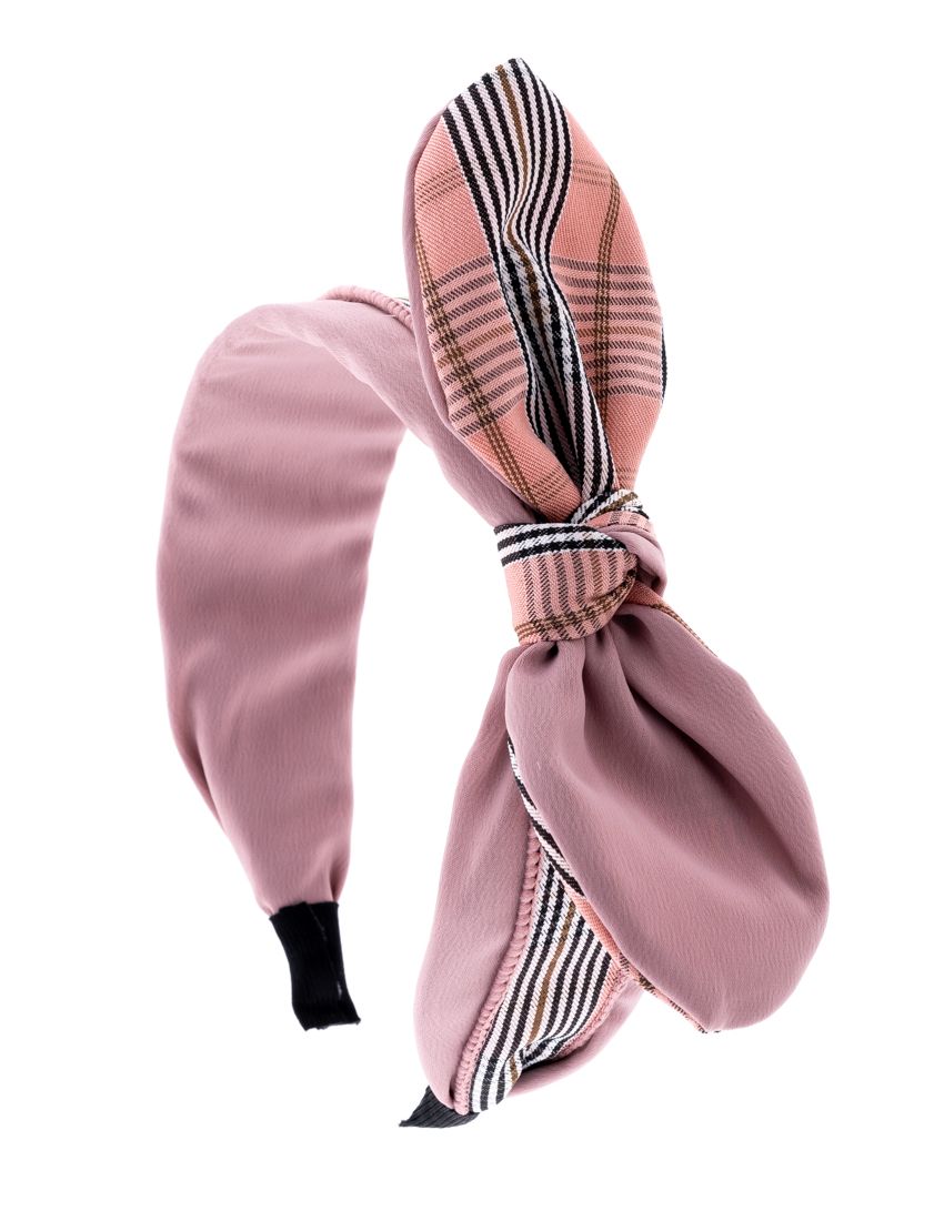 Στέκα υφασμάτινη με φιόγκο καρό