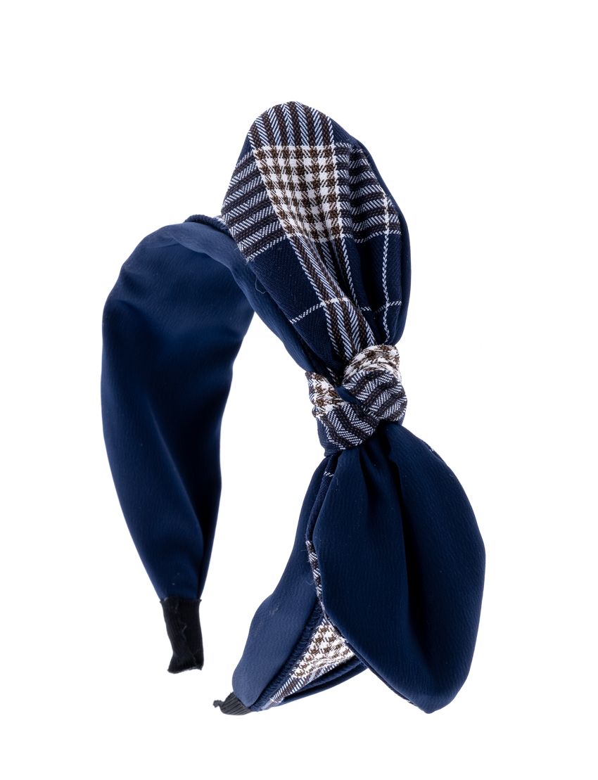 Στέκα υφασμάτινη με φιόγκο καρό