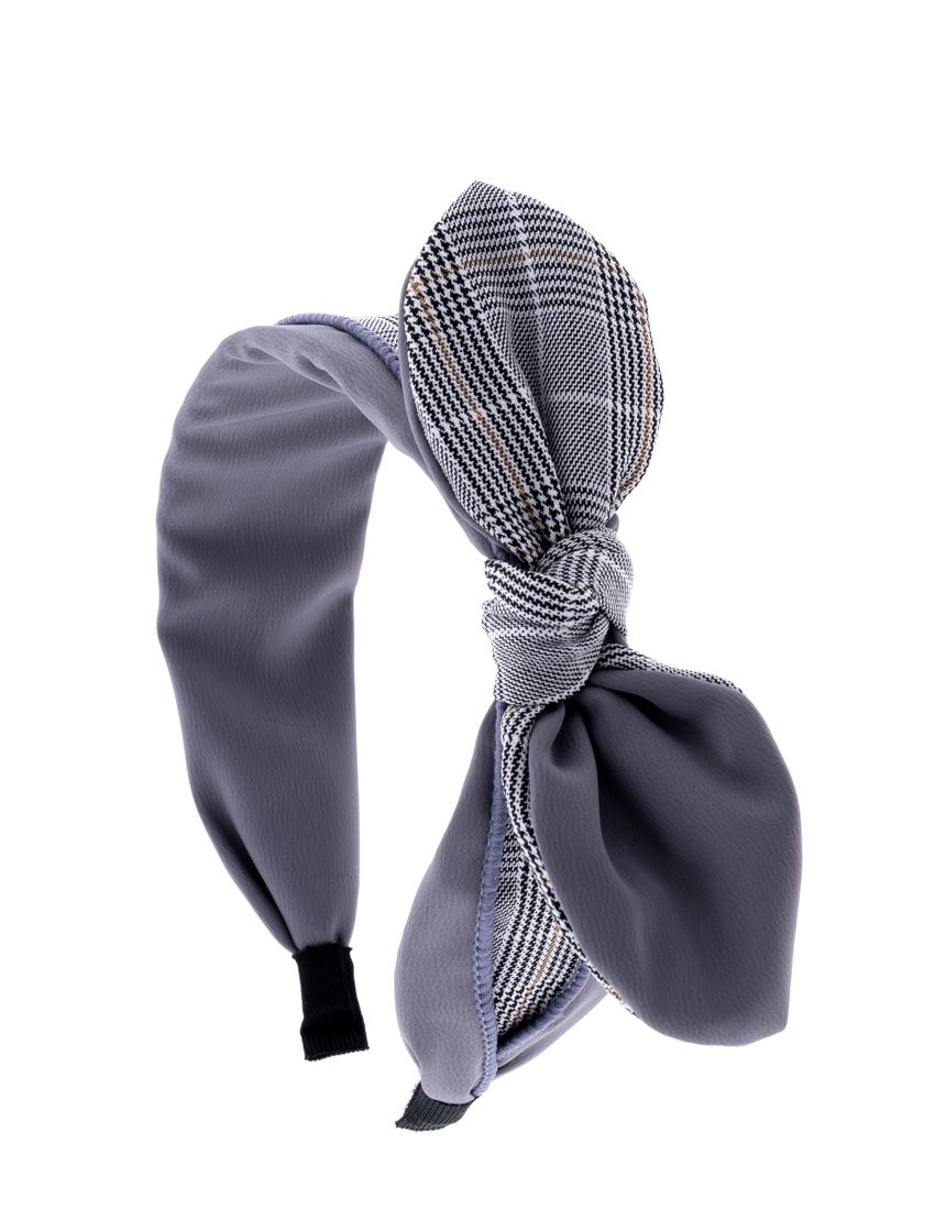 Στέκα υφασμάτινη με φιόγκο καρό