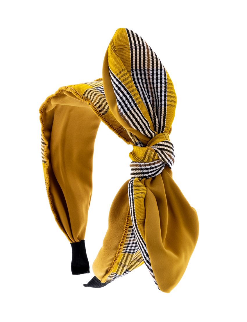 Στέκα υφασμάτινη με φιόγκο καρό