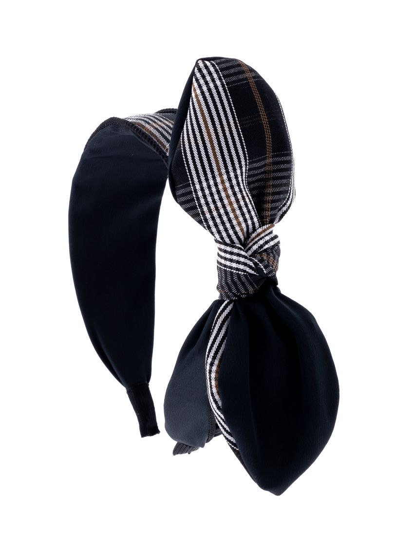 Στέκα υφασμάτινη με φιόγκο καρό