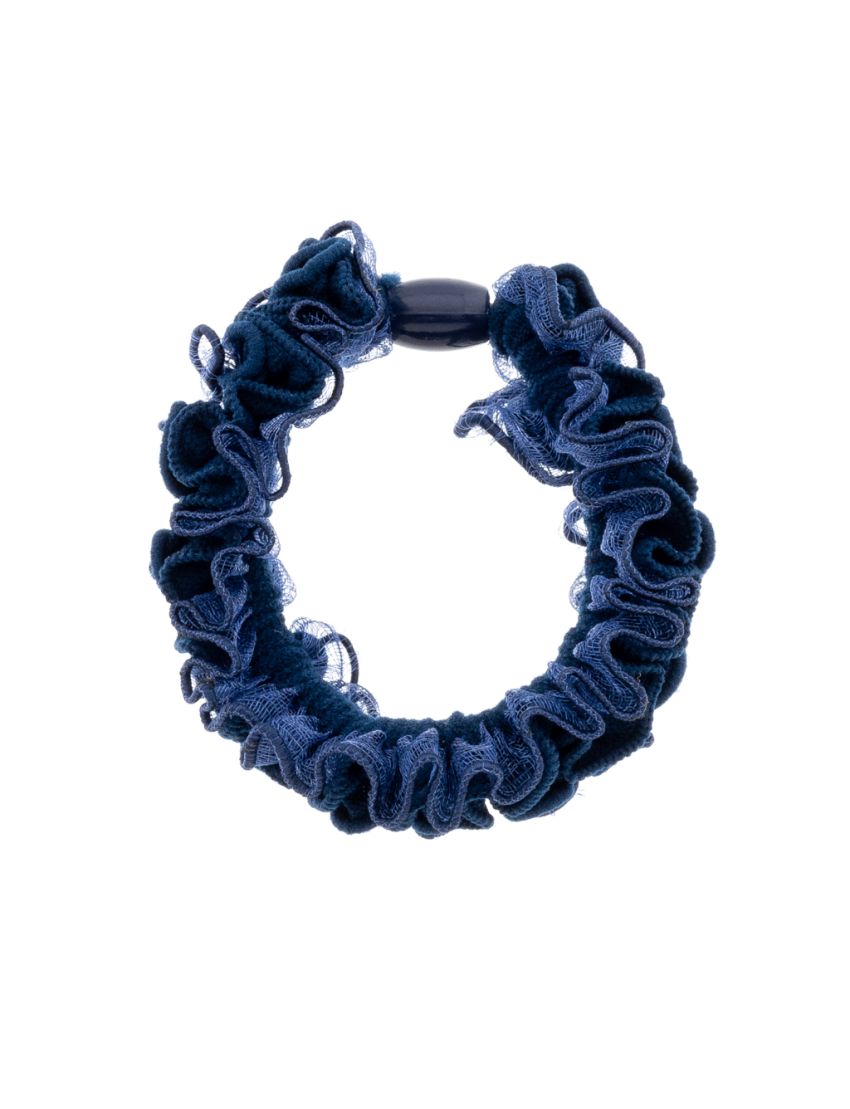 Λάστιχο μαλλιών υφασμάτινο με πιέτες σε 4 χρώματα