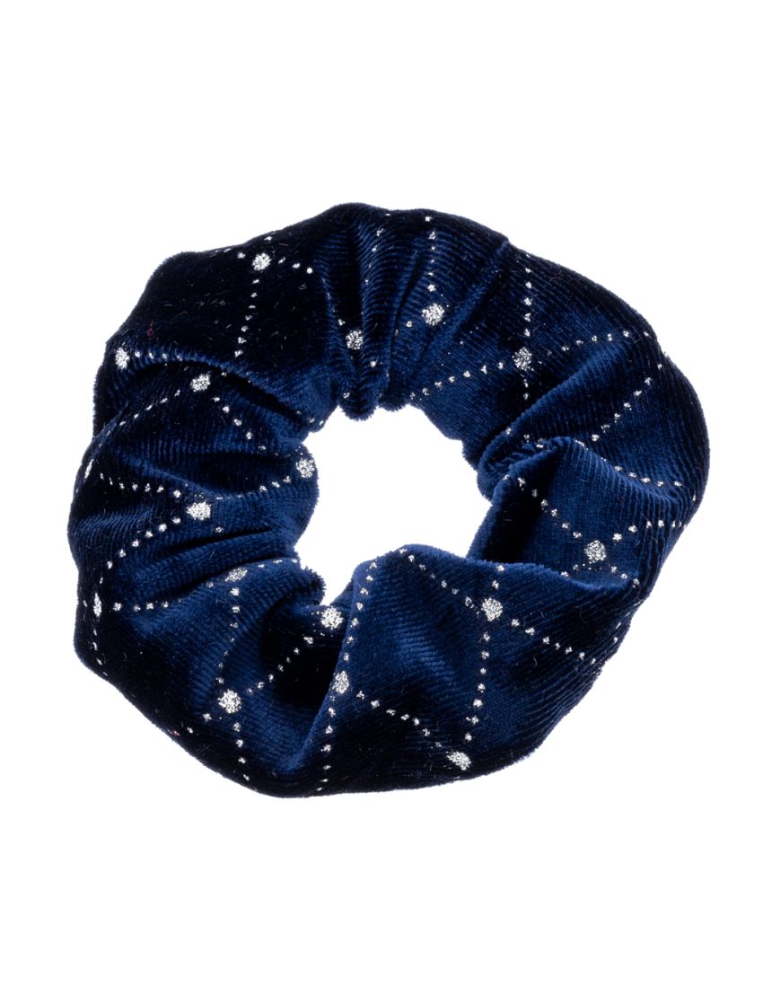 Σούρα υφασμάτινη βελούδο διακοσμημένη με στράς σε 6 χρώματα