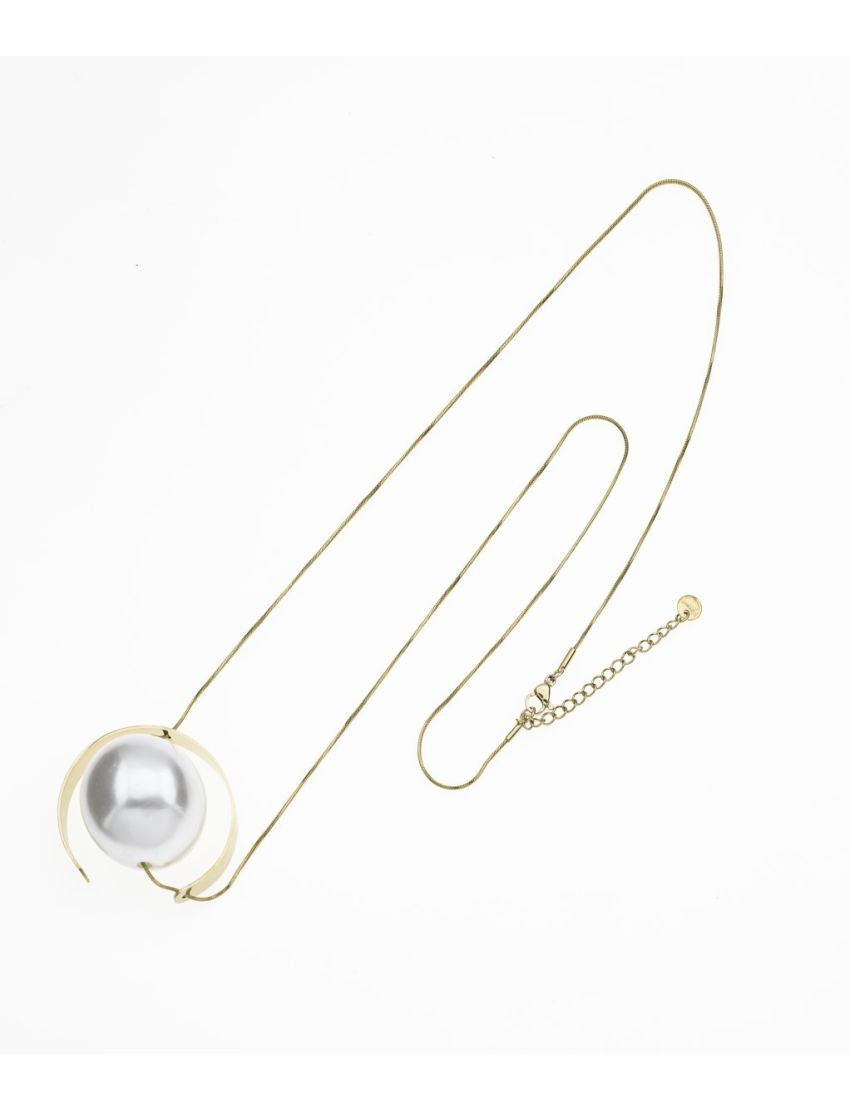 Κολιέ Μισοφέγγαρο με Πέρλα: Η Απόλυτη Έκφραση Κομψότητας και Μυστηρίου