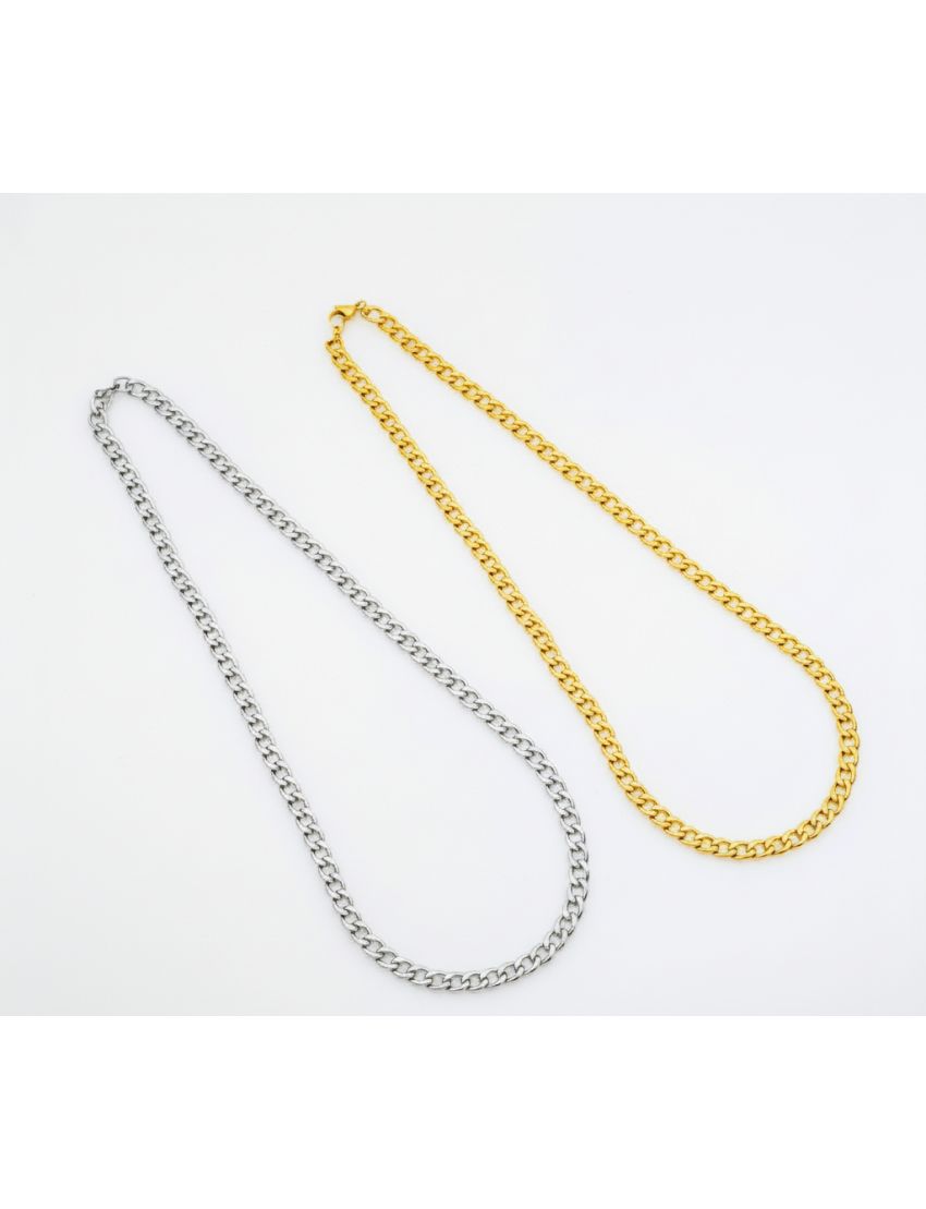 Κολιέ αλυσίδα κλασική πλέχτη