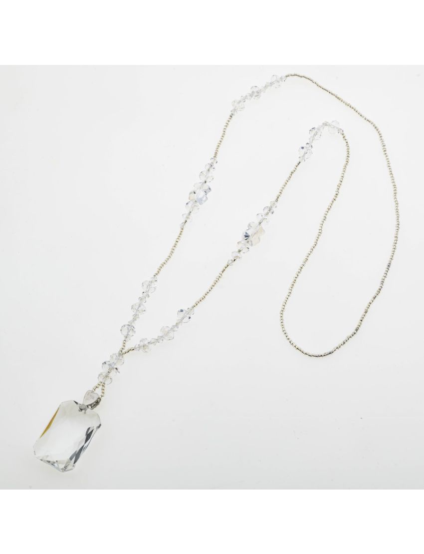 Μακρύ Κολιέ με Χάντρες & Κρύσταλλα – Λάμψη που Σαγηνεύει