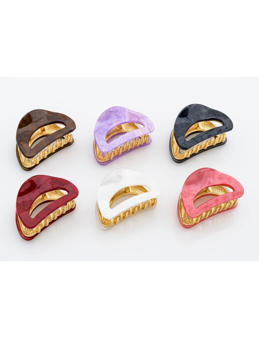 Κλάμερ Μαλλιών με Όψη Μαρμάρου 