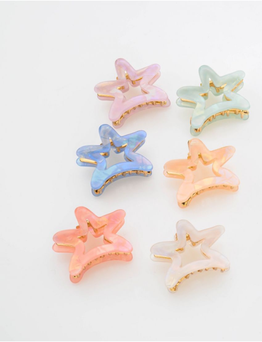 Aστραφτερά κλάμερ μαλλιών σε σχήμα αστεριού