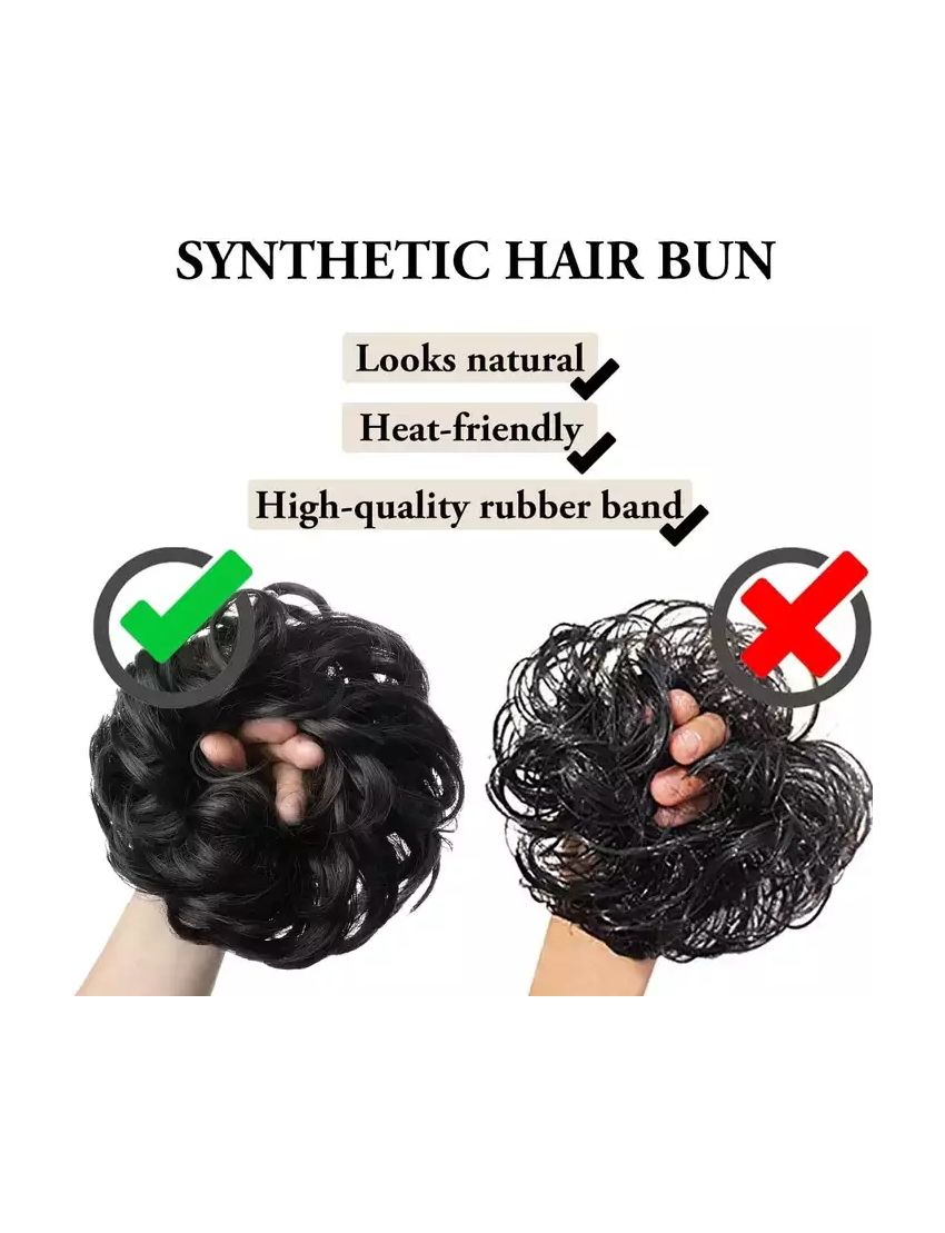 Σούρα ποστίς μπούκλα από συνθετική τρίχα