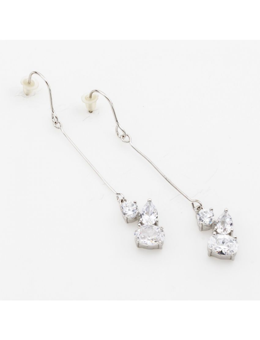 Σκουλαρίκια μακριά κρεμαστά με ζιργκόν σε 4 χρώματα