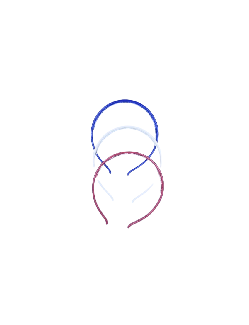 Στέκα πλαστική λεπτή σε 3 μεταλλικά χρώματα