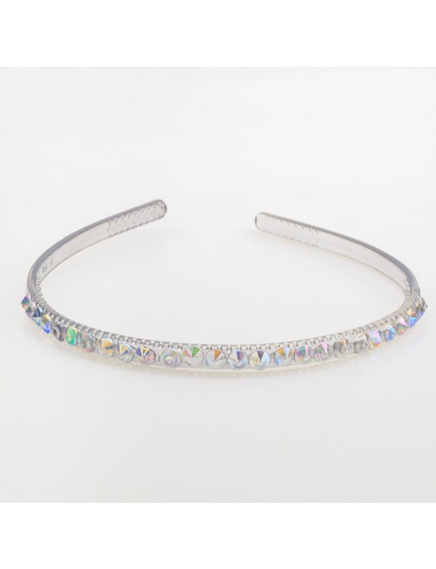 Royal Shine Διάφανη Στέκα με Ιριδίζοντα Stones για Glam Εμφανίσεις