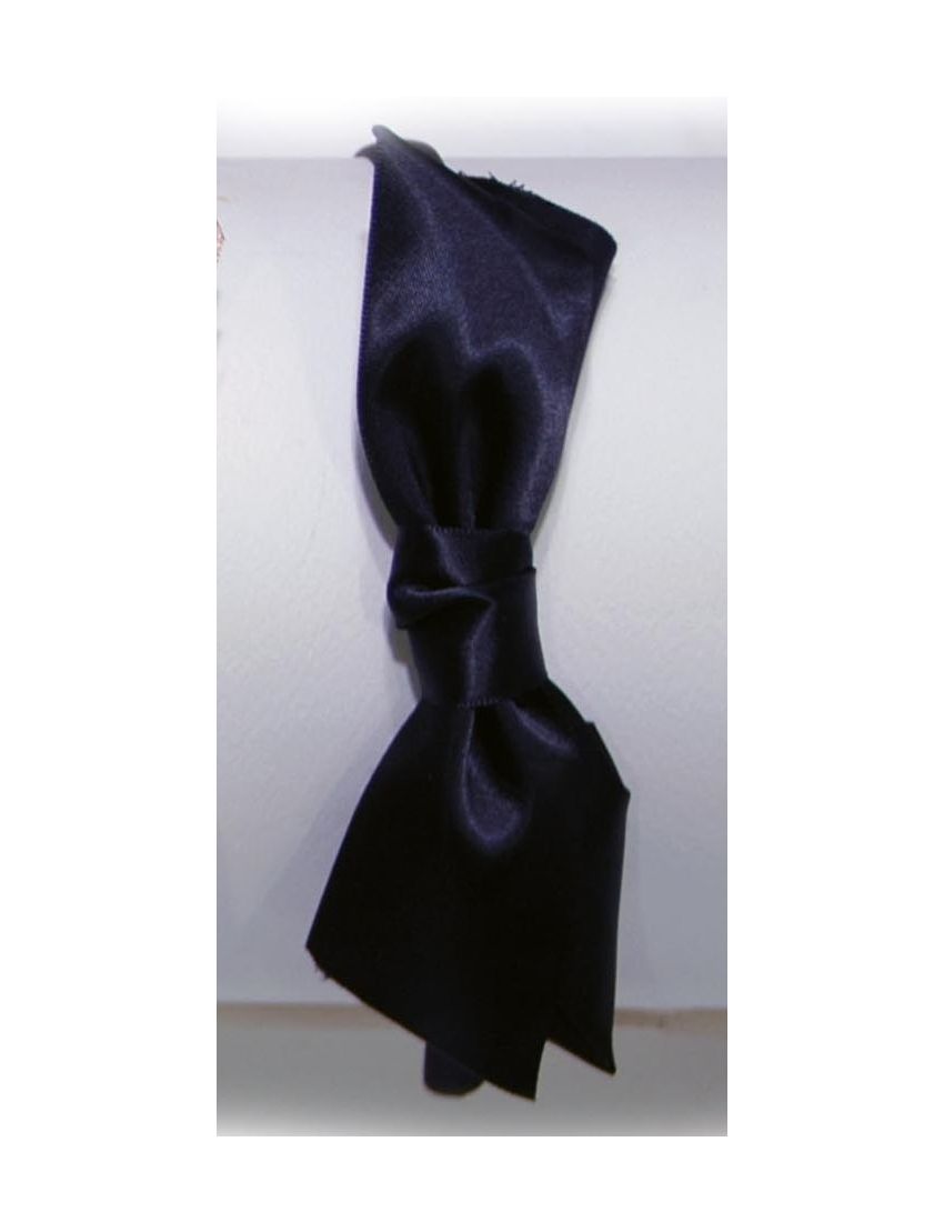 Στέκα υφασμάτινη τύπου σατέν με μεγάλο μαύρο φιόγκο