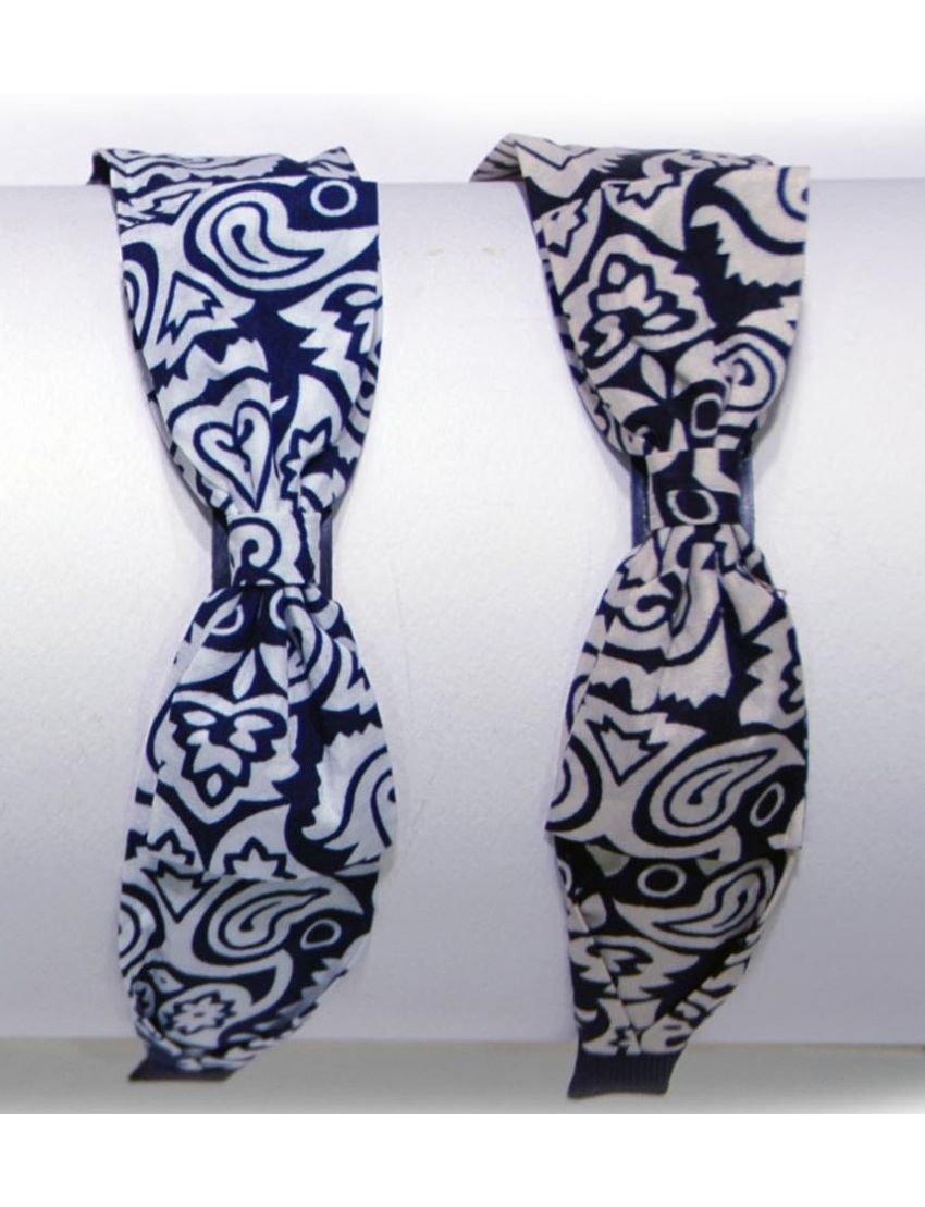 Στέκα υφασμάτινη με σχέδια φιόγκος σε 2 χρώματα