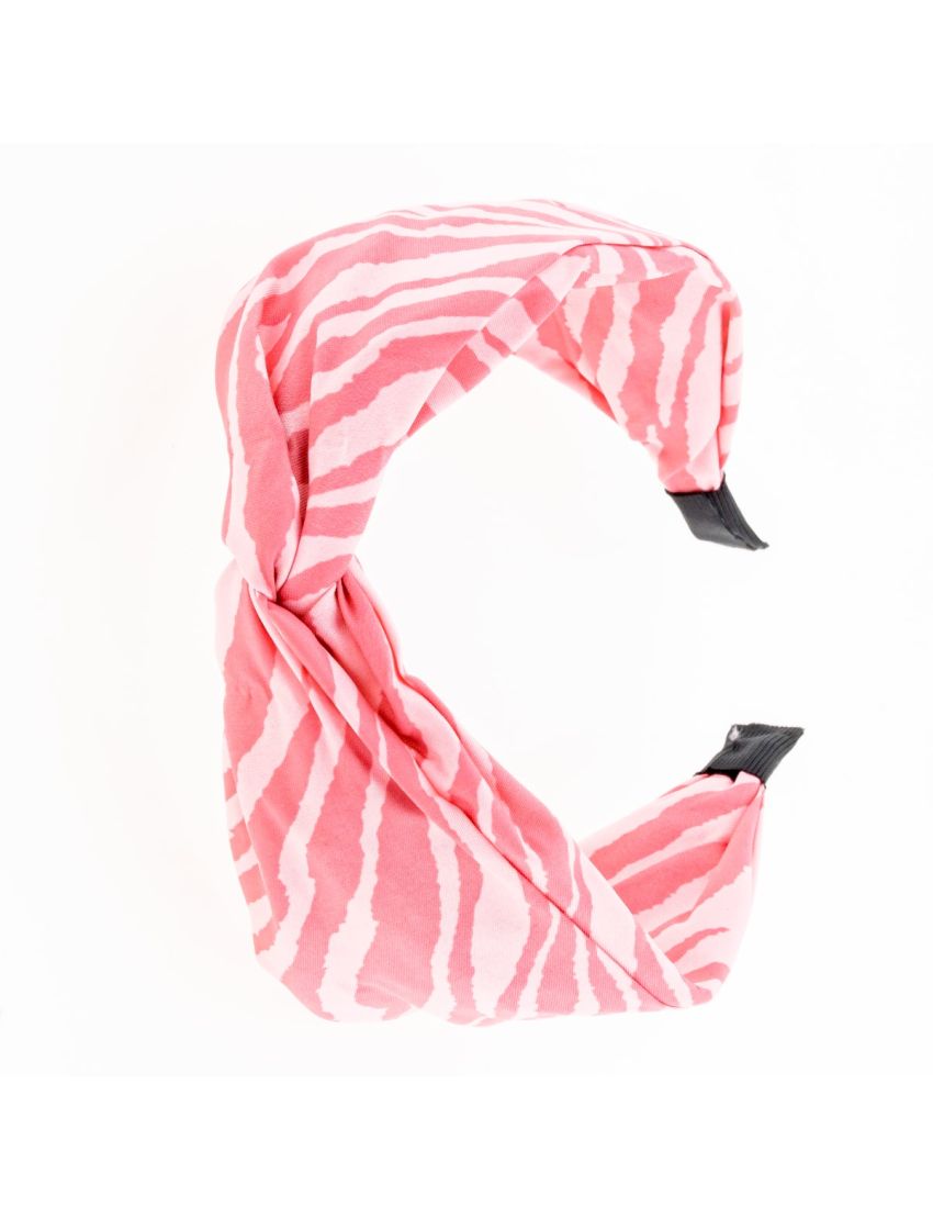 Στέκα υφασμάτινη τιγρέ με κόμπο σε 5 χρώματα