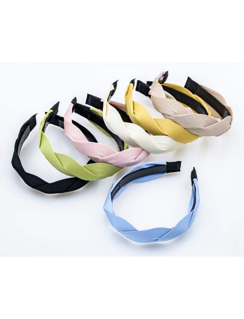 Υφασμάτινη στέκα πλεξούδα σε 7 καλοκαιρινά χρώματα