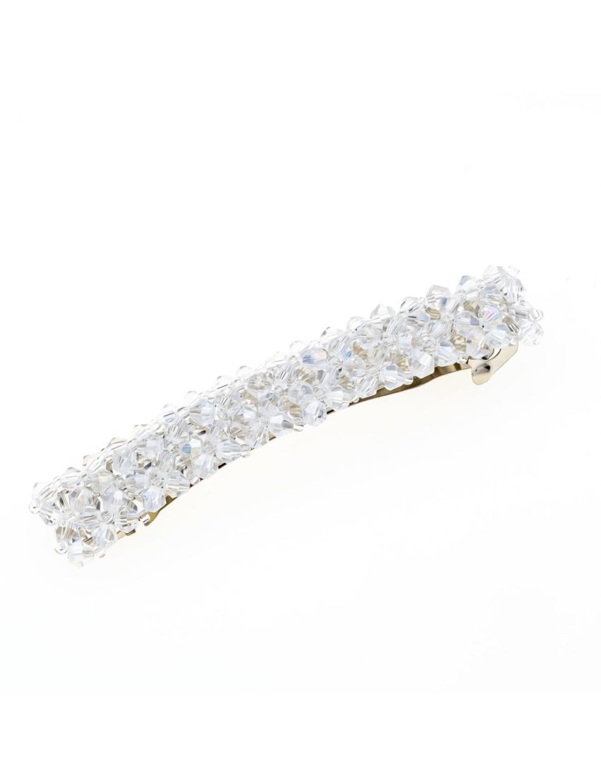 Μπαρέτα μεταλλική με χάντρες σε 3 χρώματα