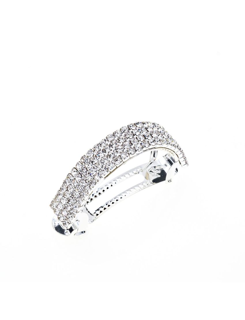 Μπαρέτα μεταλλική με στρας σε 2 χρώματα