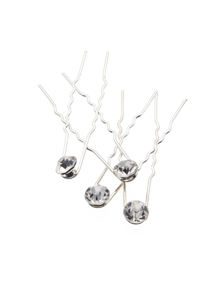 Φουρκέτα μεταλλική με μια μεγάλη πέτρα στο κέντρο