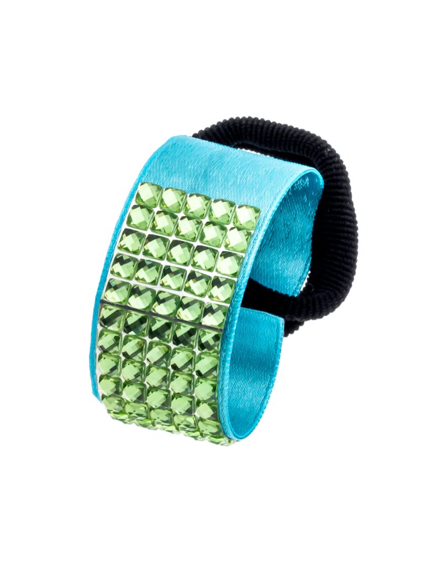 Κλίπ υφασμάτινο με λάστιχο και πέρλες σε 6 χρώματα