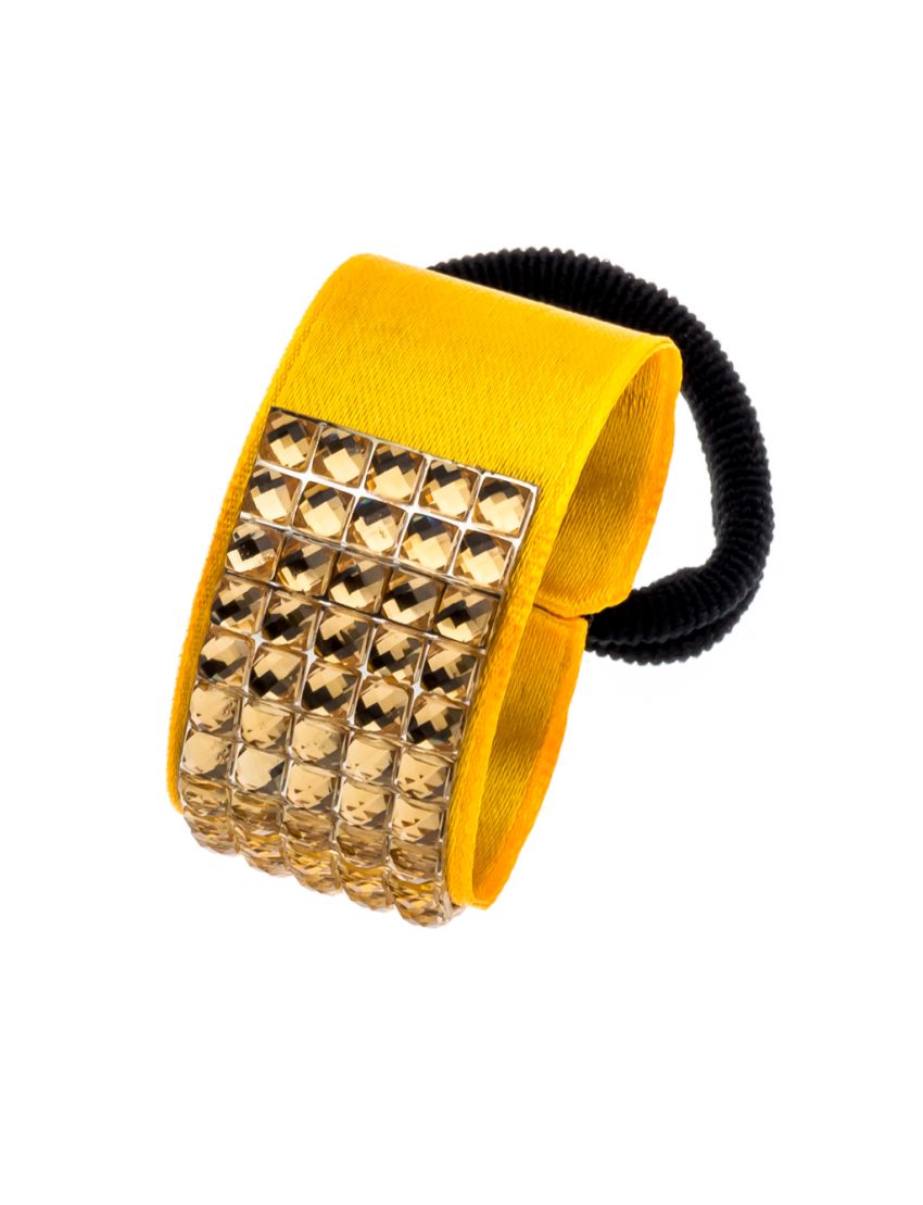 Κλίπ υφασμάτινο με λάστιχο και πέρλες σε 6 χρώματα