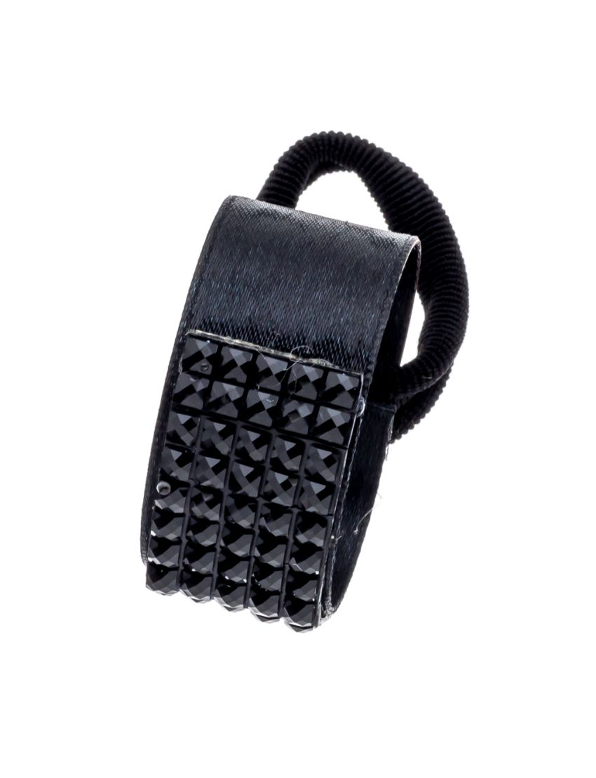 Κλίπ υφασμάτινο με λάστιχο και πέρλες σε 6 χρώματα