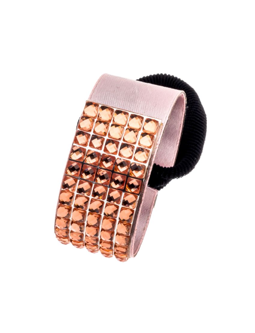 Κλίπ υφασμάτινο με λάστιχο και πέρλες σε 6 χρώματα