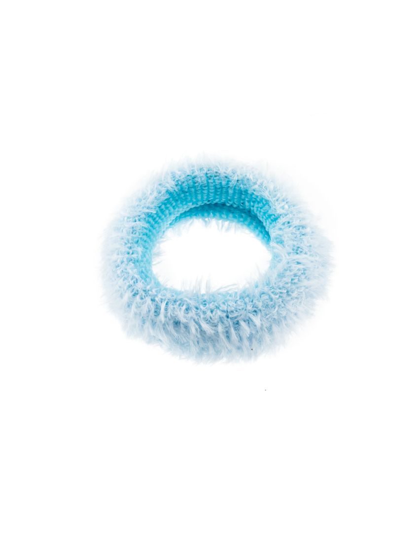 Λάστιχο υφασμάτινο βελουτέ σε 6 χρώματα (συσκευασία 3 τεμάχια)