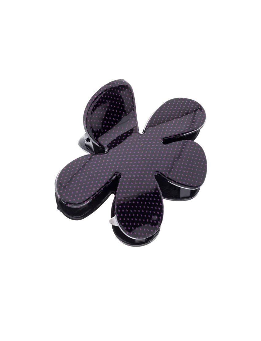 Κλάμερ πλαστικό πουά λουλούδι