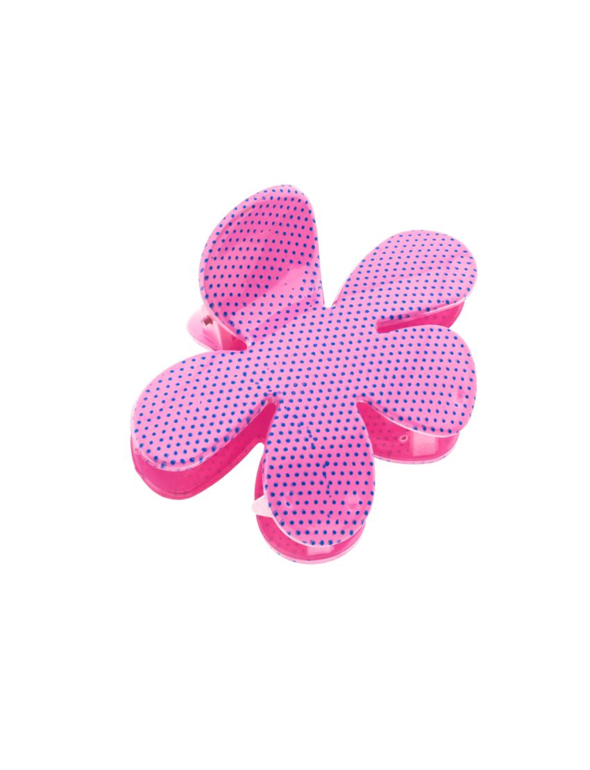 Κλάμερ πλαστικό πουά λουλούδι