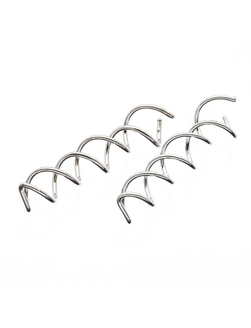 Φουρκέτα μεταλλική σε μορφή ελατηρίου σε 2 χρώματα