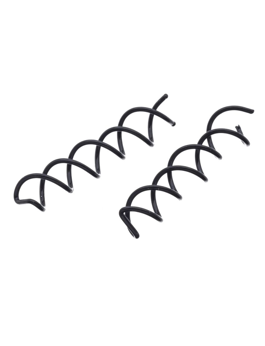 Φουρκέτα μεταλλική σε μορφή ελατηρίου σε 2 χρώματα