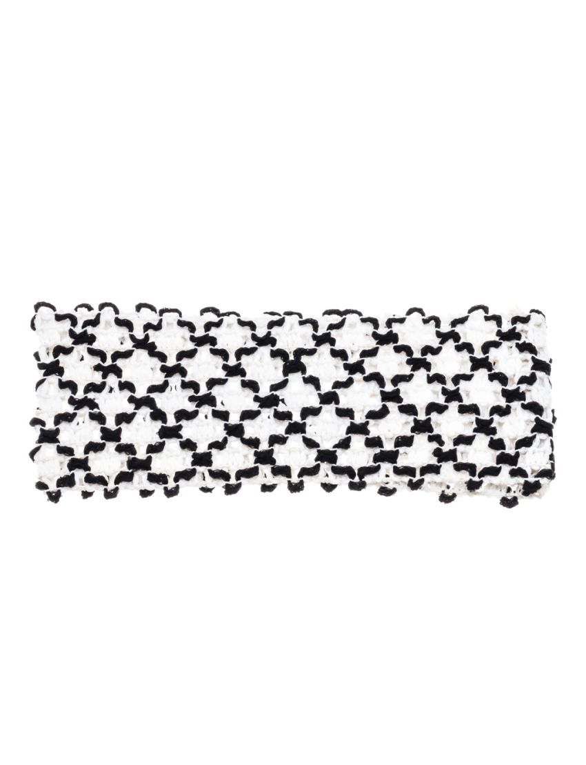 Δίχρωμη τρυπητή κορδέλα μαλλιών 