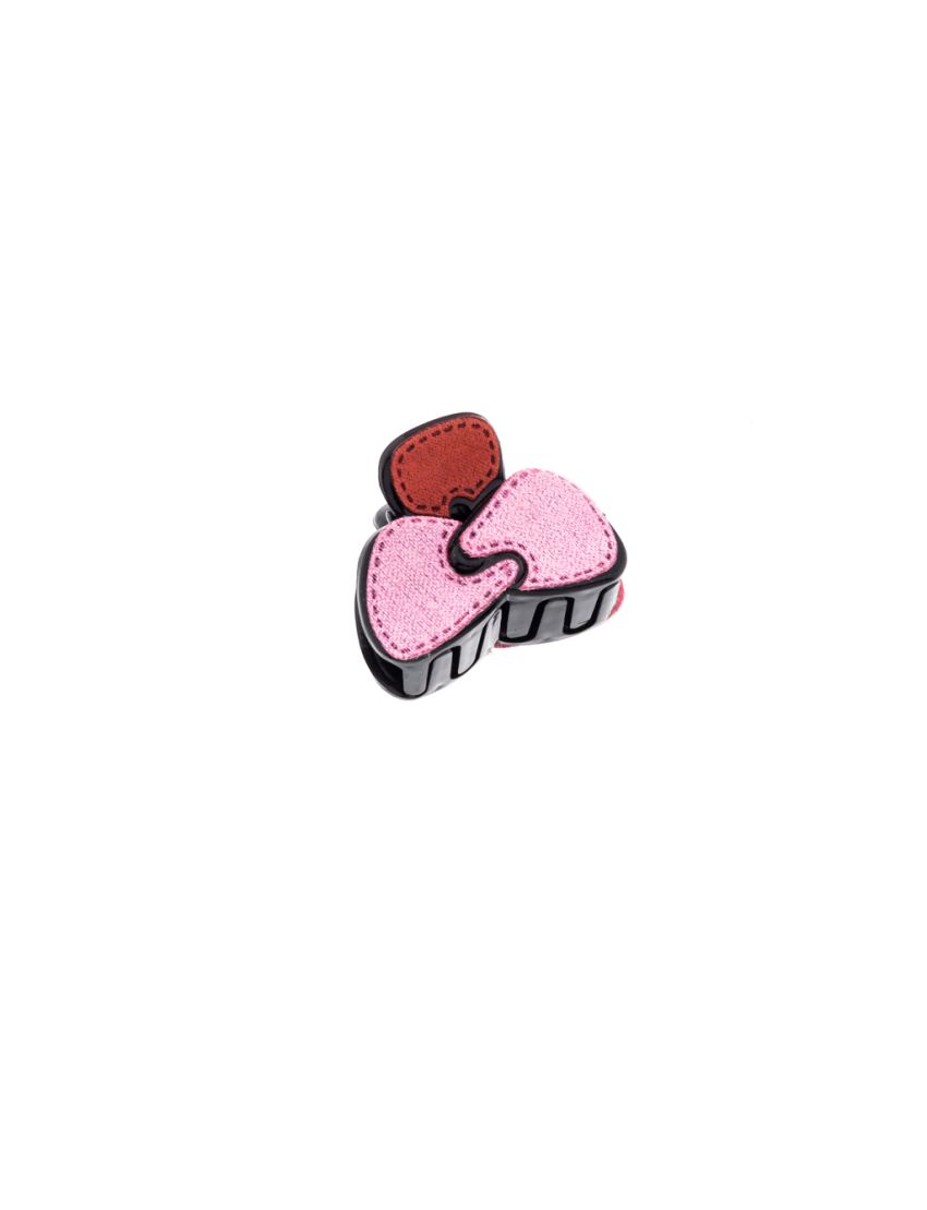 Κλάμερ υφασμάτινο τσόχα σε 6 συνδιασμούς χρωμάτων