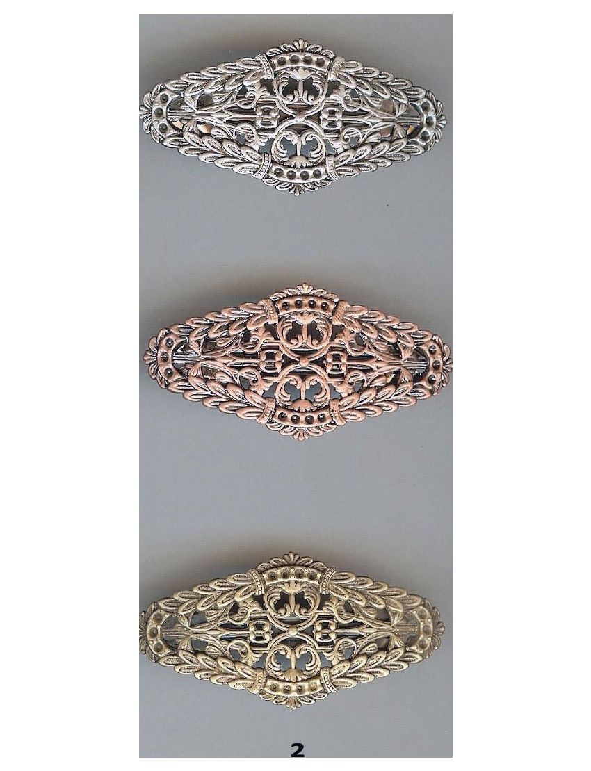 Μπαρέτα μεταλλική σε 2 περίτεχνα σχέδια και 3 χρώματα