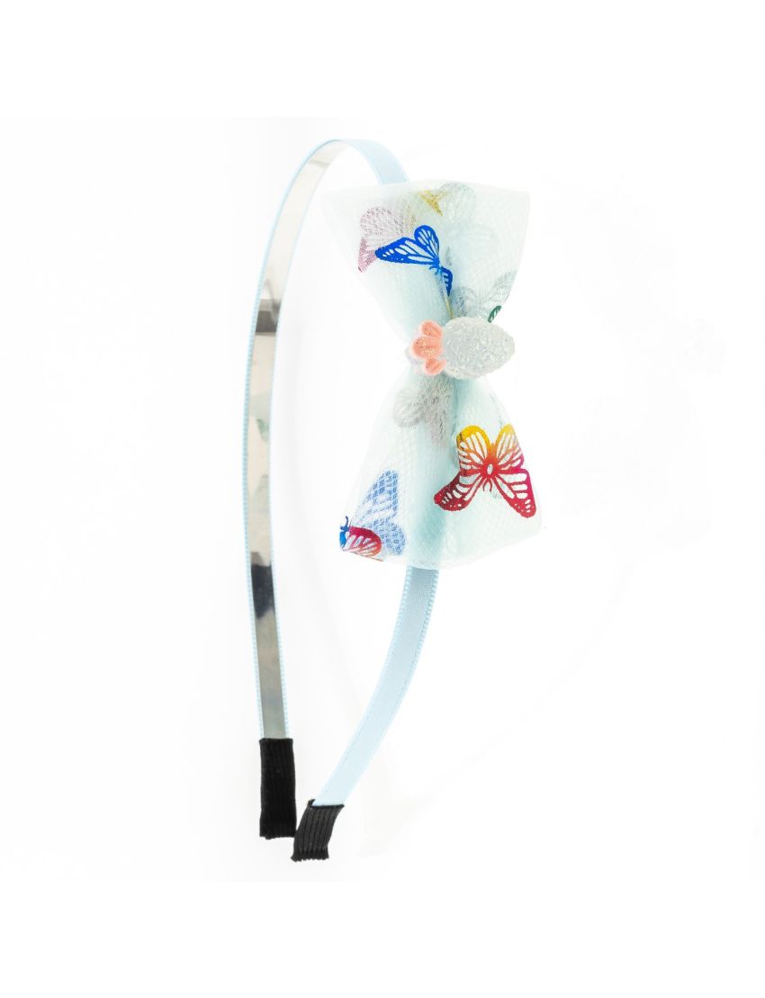 Στέκα μεταλλική παιδική διακοσμημένη με υφασμάτινο φιόγκο και πλαστικό ανανά