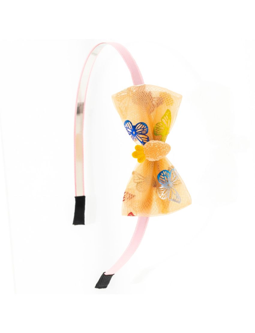 Στέκα μεταλλική παιδική διακοσμημένη με υφασμάτινο φιόγκο και πλαστικό ανανά