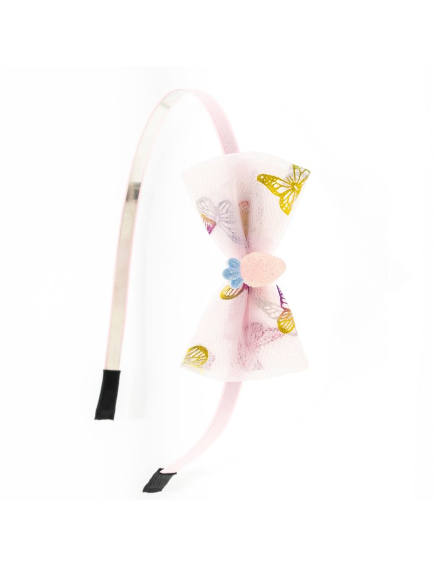 Στέκα μεταλλική παιδική διακοσμημένη με υφασμάτινο φιόγκο και πλαστικό ανανά