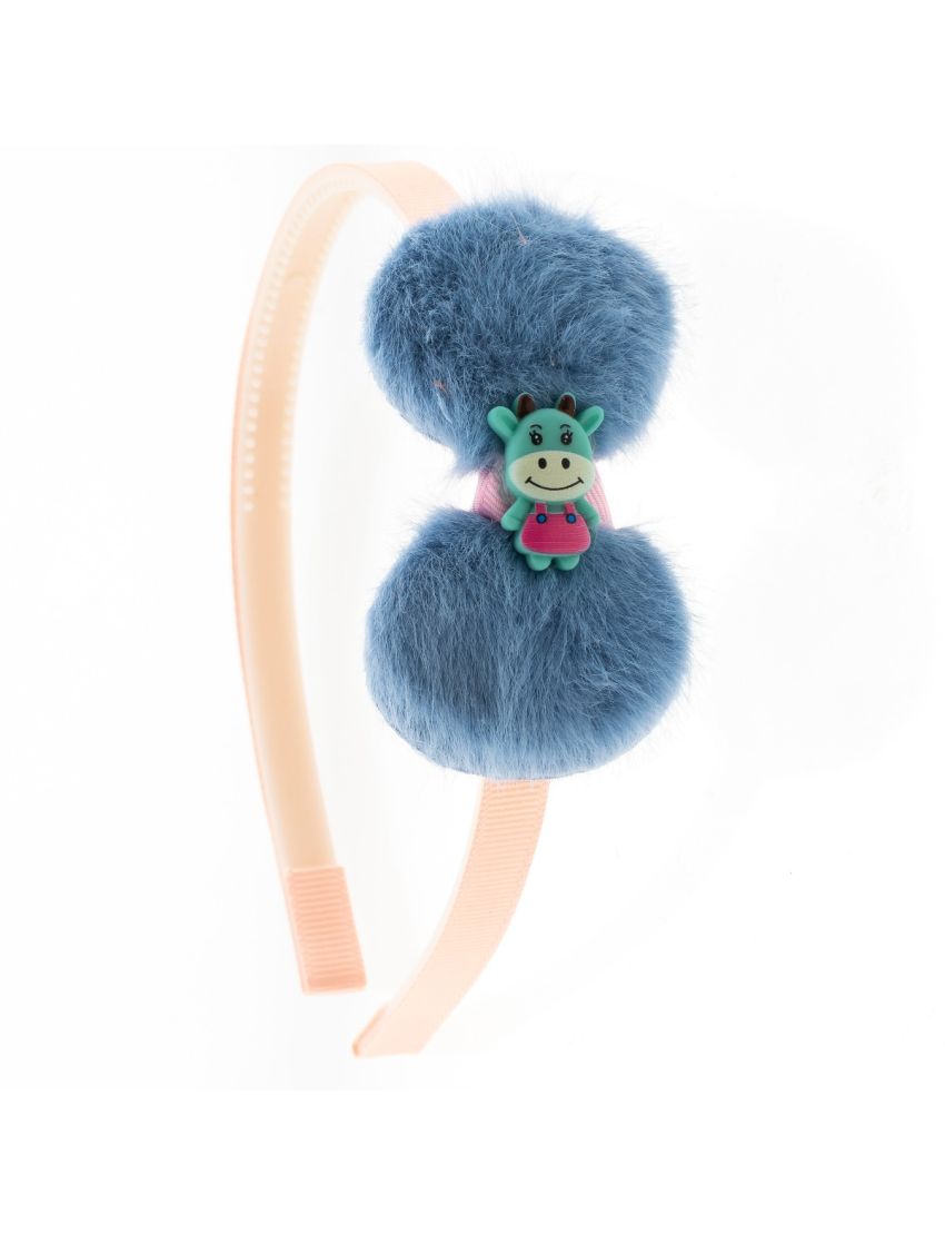 Στέκα υφασμάτινη παιδική φιόγκος διακοσμημένος με αγελαδίτσα