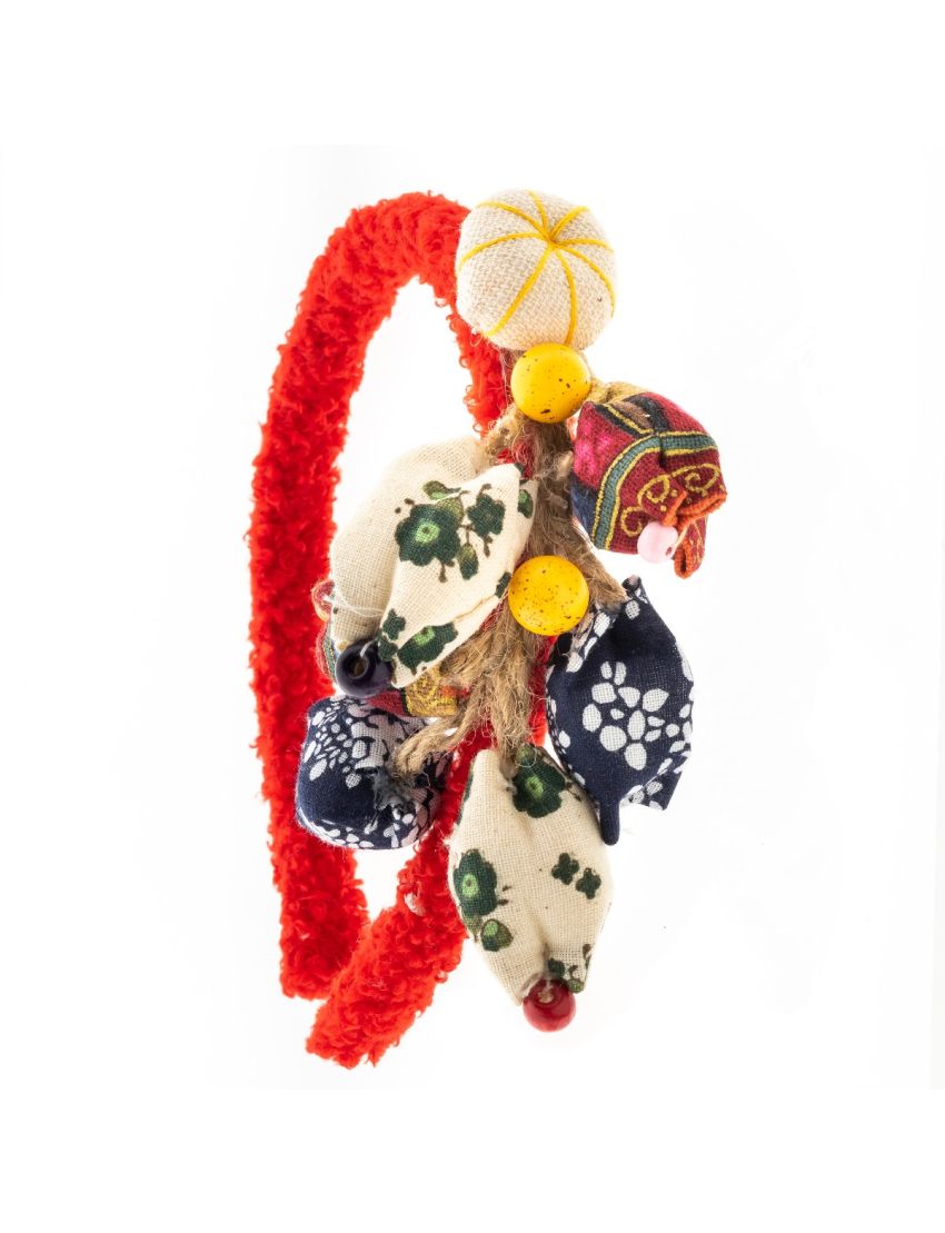 Στέκα υφασμάτινη μάλλινη παιδική σχέδιο boho (4 χρώματα)