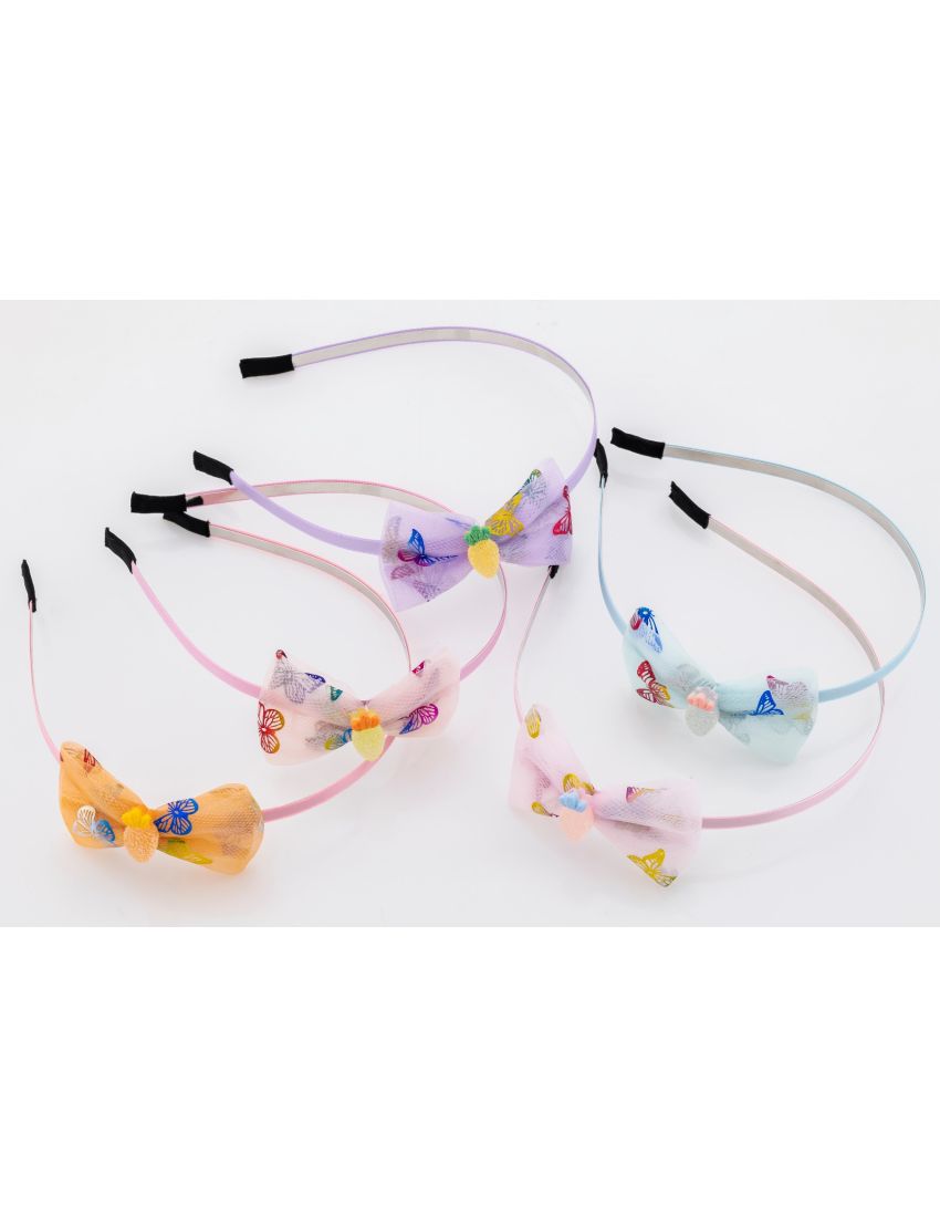 Στέκα μεταλλική παιδική διακοσμημένη με υφασμάτινο φιόγκο και πλαστικό ανανά