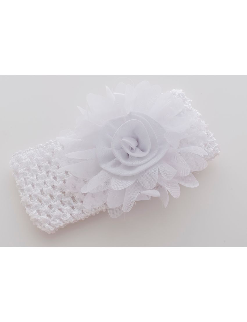 Κορδέλα μαλλιών με λάστιχο και λουλούδι