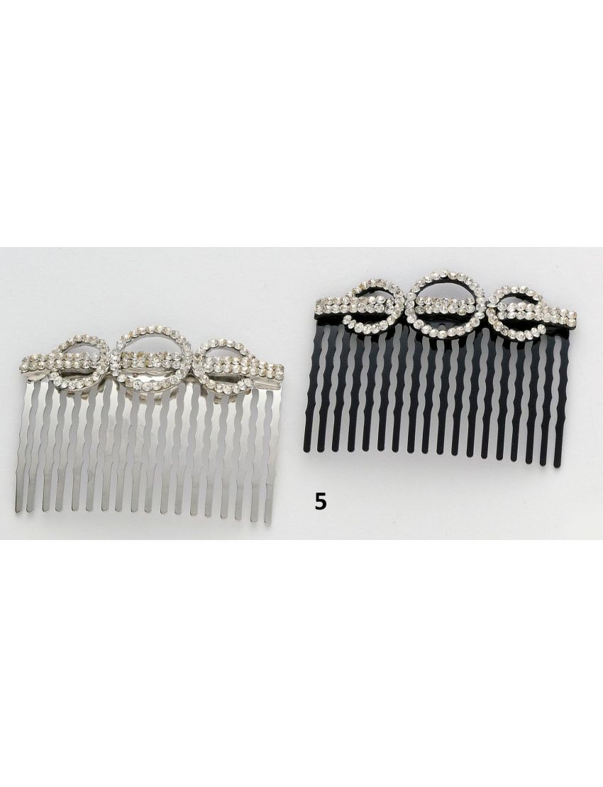 Χτενάκια μεταλλικά διακοσμημένα με στράς σε χρώματα - Σχέδιο 5