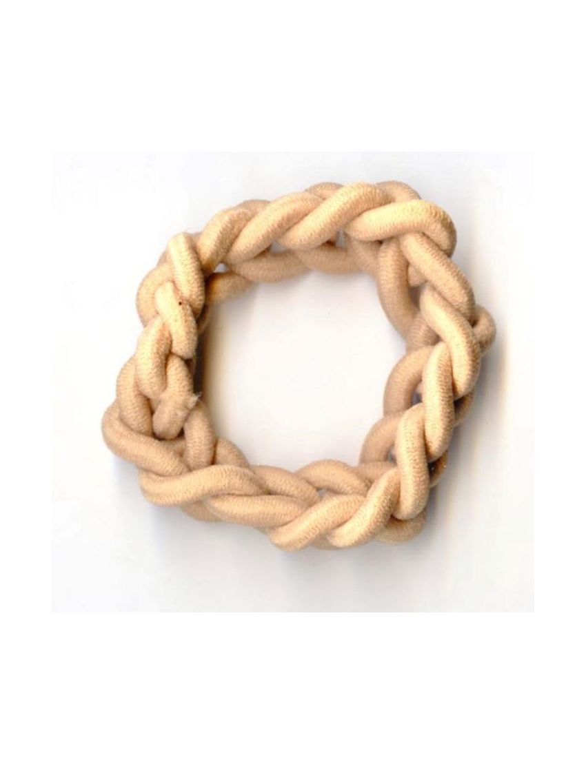 Λάστιχο υφασμάτινο πλεξούδα σε 3 αποχρώσεις του καφέ