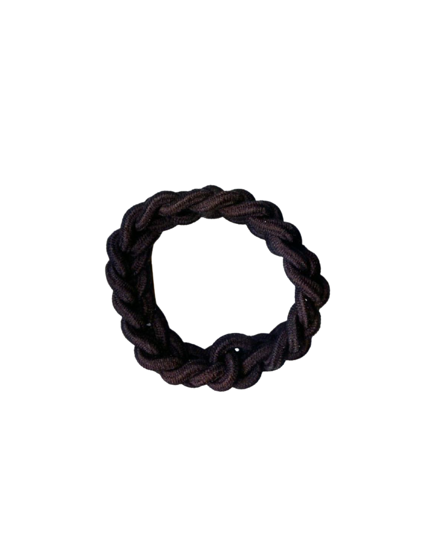 Λάστιχο υφασμάτινο πλεξόυδα σε μαύρο χρώμα