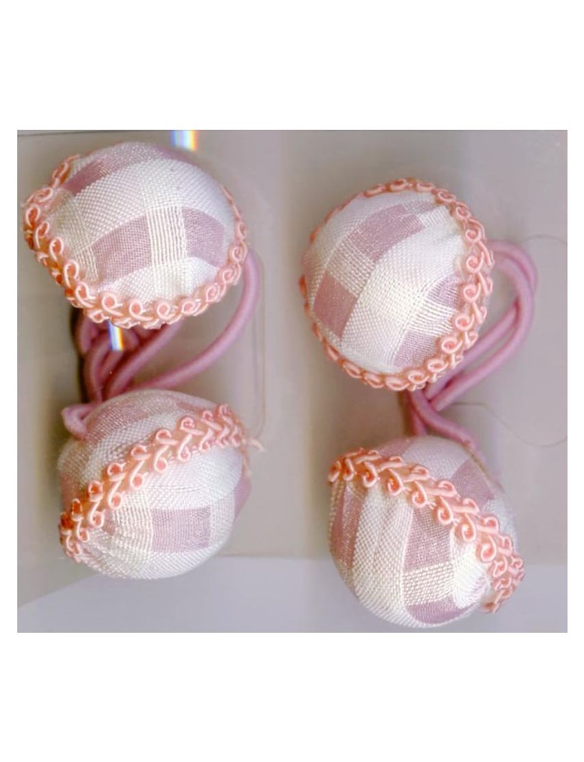 Λάστιχο υφασμάτινα καρό κουμπιά σε 4 χρώματα